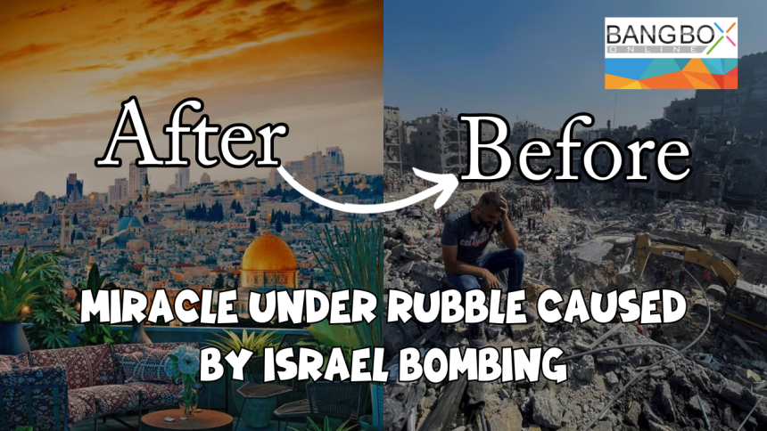 Miracle under Rubble caused by Israel Bombing