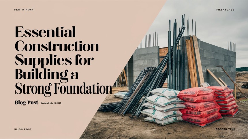 Essential Construction Supplies for Building a Strong Foundation