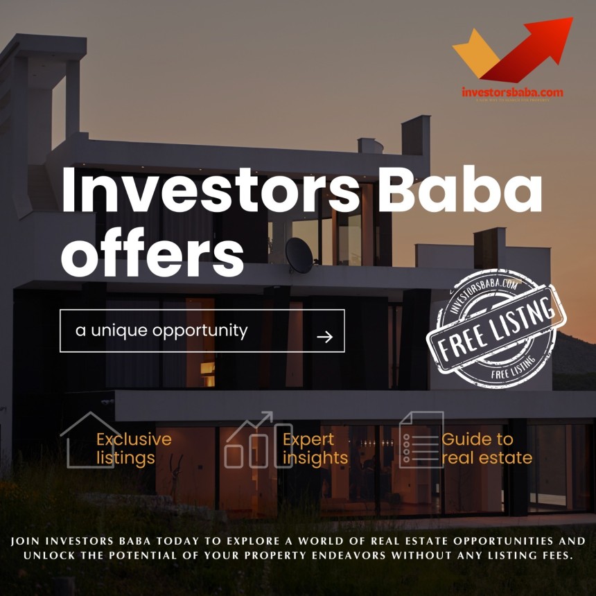 You Can Easily List Your Property without Any Fees : InvestorsBaba