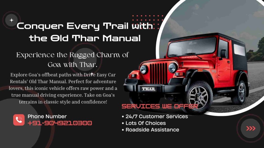 Old Thar Manual Rental in Goa – Embrace Adventure in Style