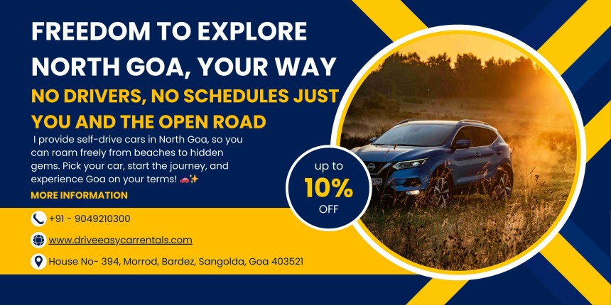 Self Drive Cars in North Goa – Explore at Your Own Pace