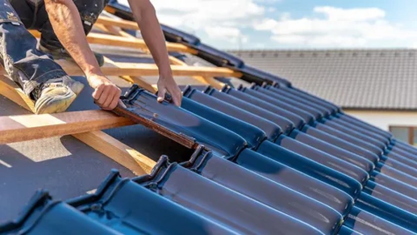 roof tiles installation