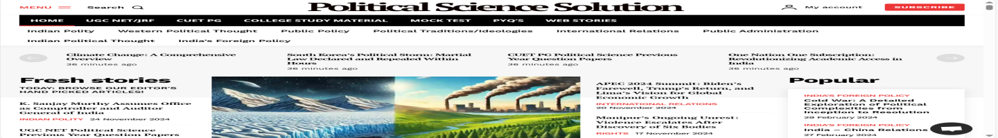 Political Science Solution