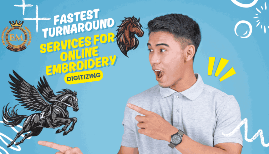 Fastest Turnaround Services for Online Embroidery Digitizing