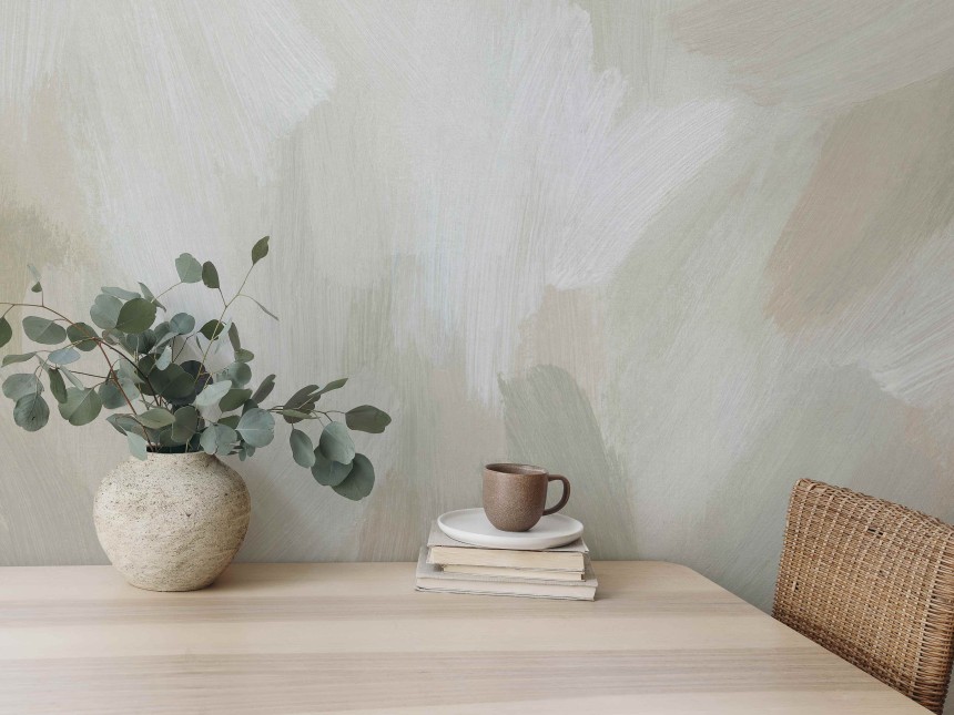 Abstract Pastel Earth Tone Wallpaper Mural