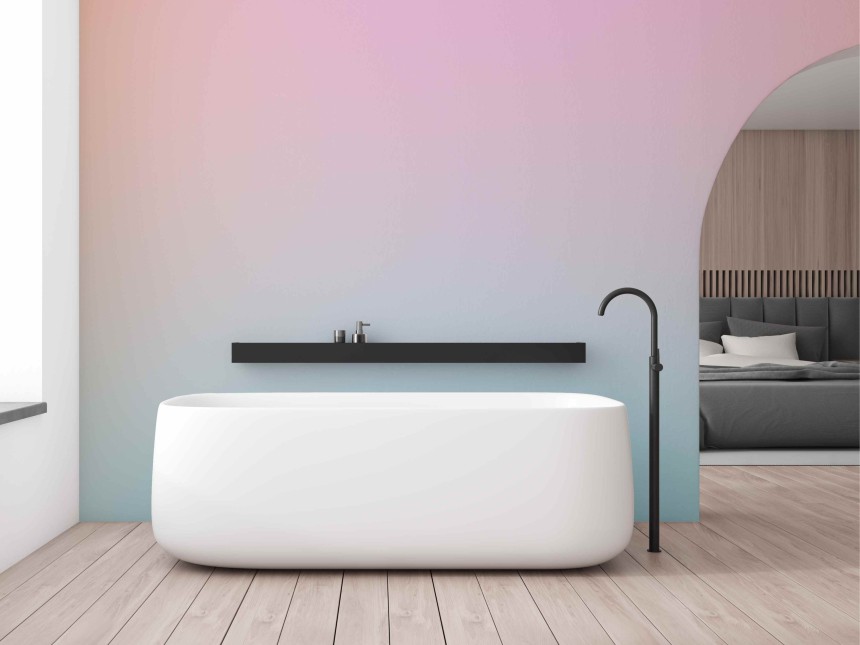 Soft Pastel Sky Gradient Wallpaper Mural