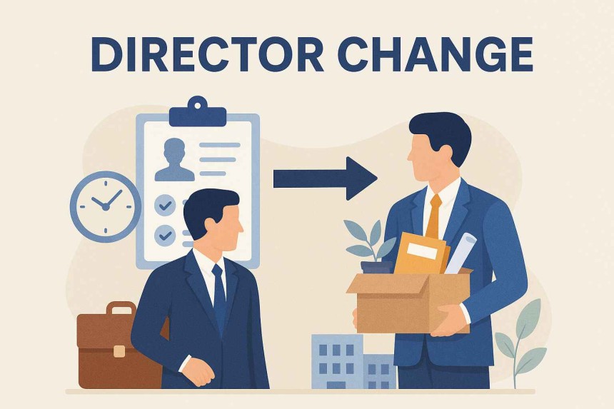 change in directors of private company