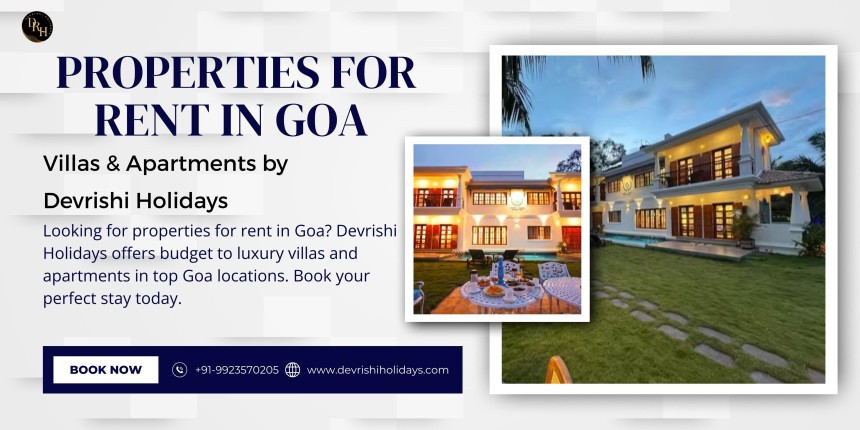 Properties for Rent in Goa – 1 BHK to 7 BHK Spacious Homes