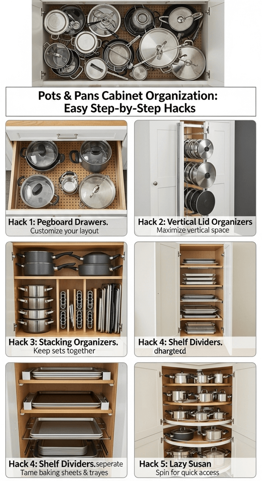 How to Organize Kitchen Cabinets Pots And Pans