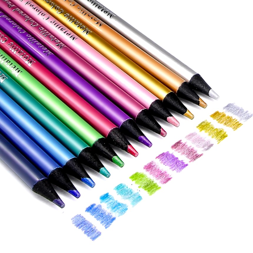 metallic colored pencil