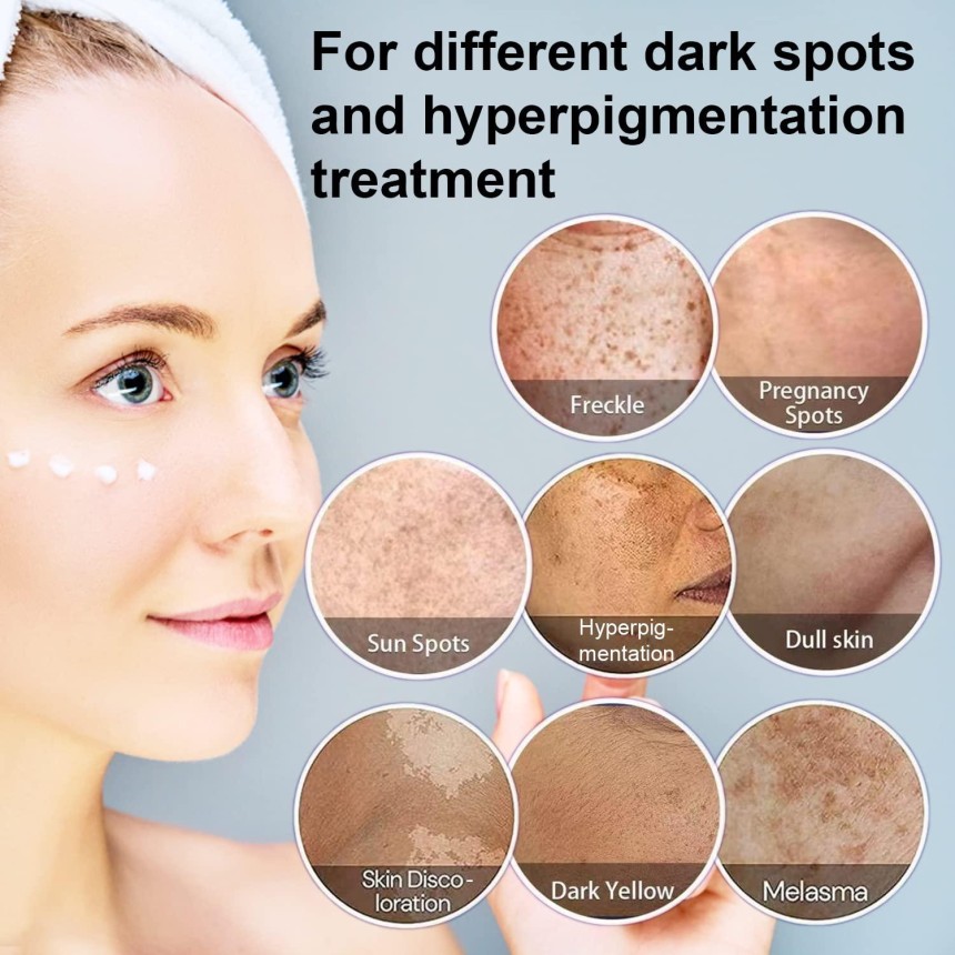 Diagram showing skin cell renewal process during Maxdif Brightening Cream treatment