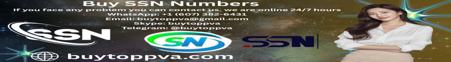 Buy Social Security Number SSN