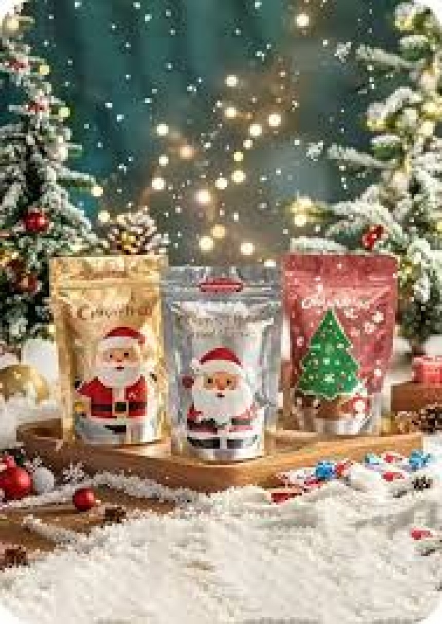 Custom Christmas Mylar Bags