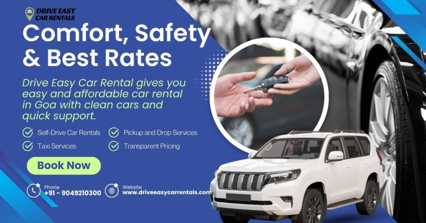 Discover Hassle-Free Car Rental in Goa with Drive Easy Car Rentals