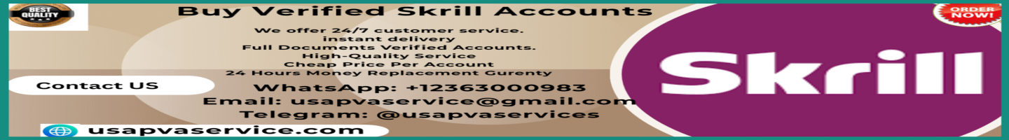 Buy Verified Skrill Accounts