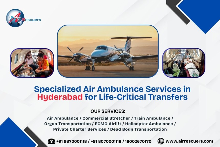 air ambulance services in hyderabad