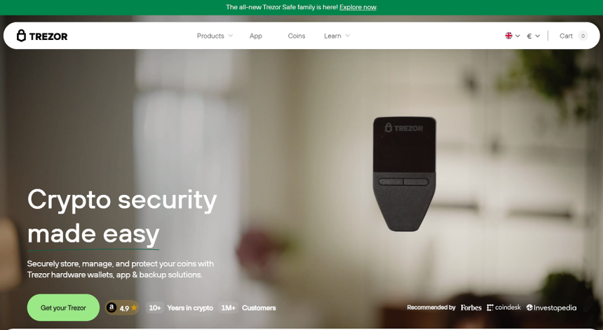 Trezor.io/start