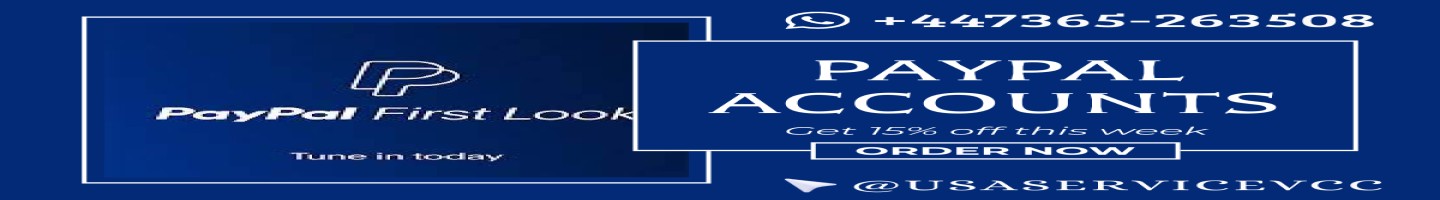 Buy Verified Paypal Accounts