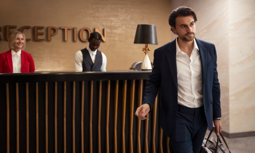 Luxury hotel concierge