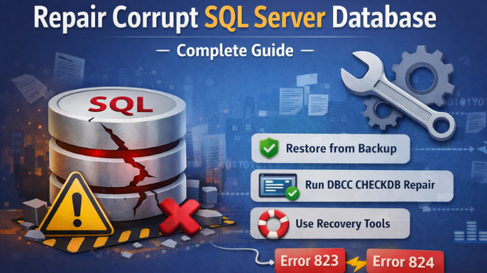 repair corrupt sql database