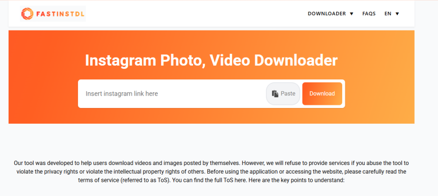 Fast Instagram Video Downloader