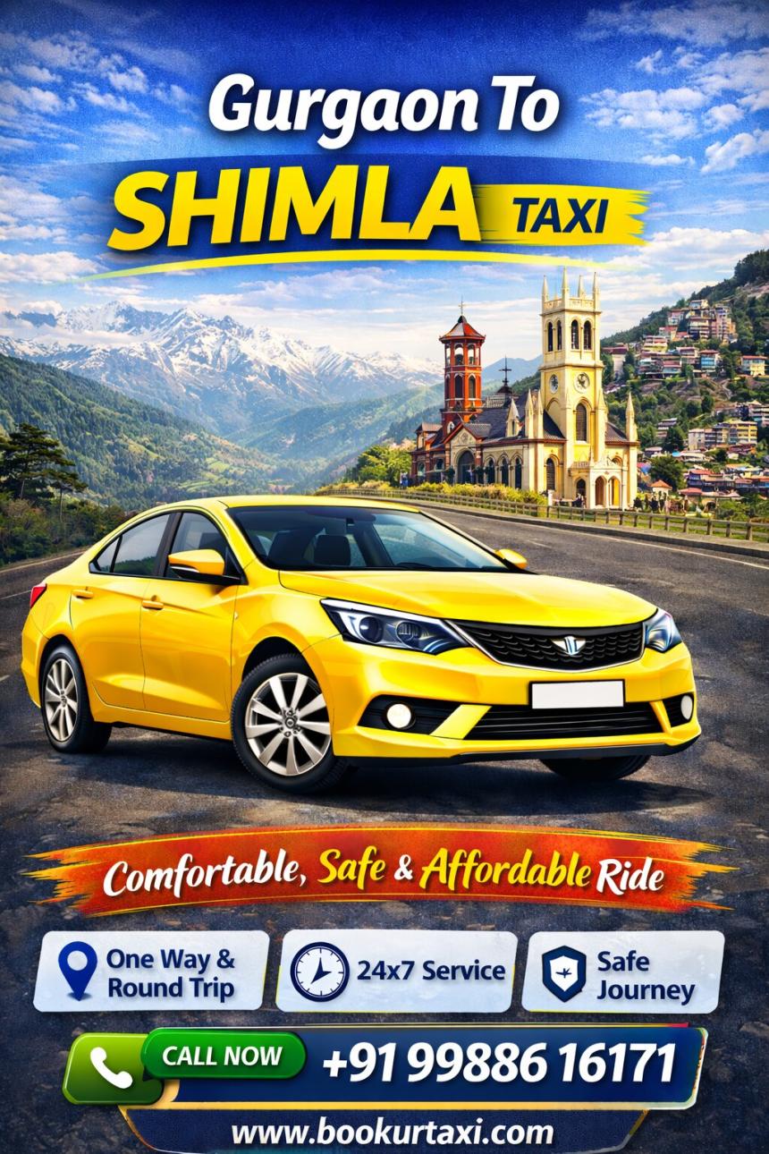 Gurgaon to shimla taxi
