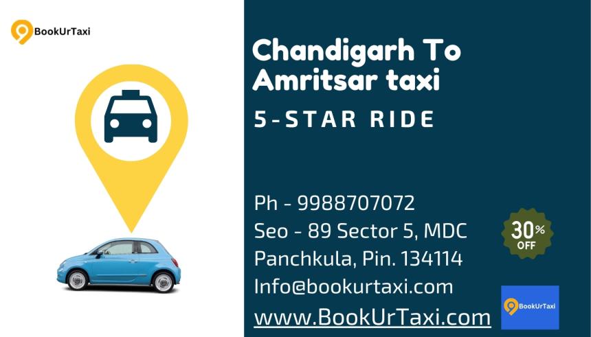 Chandigarh to Amritsar Taxi