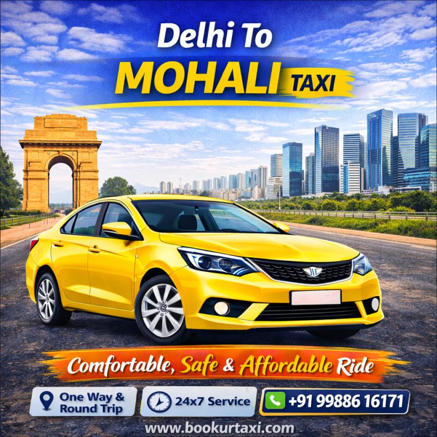 Delhi To Mohali Taxi