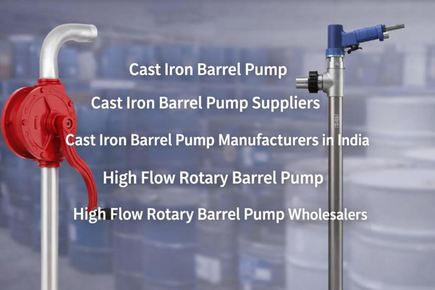 High Flow Rotary Barrel Pump