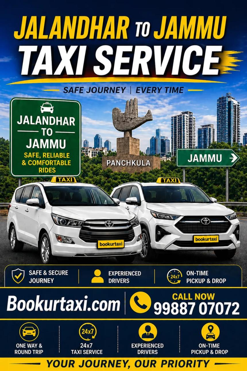 jalandhar to jammu taxi
