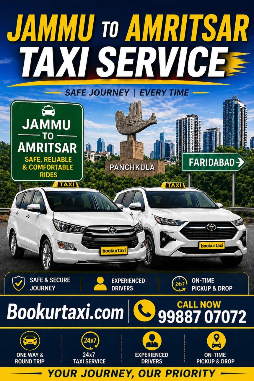 jammu to amritsar taxi