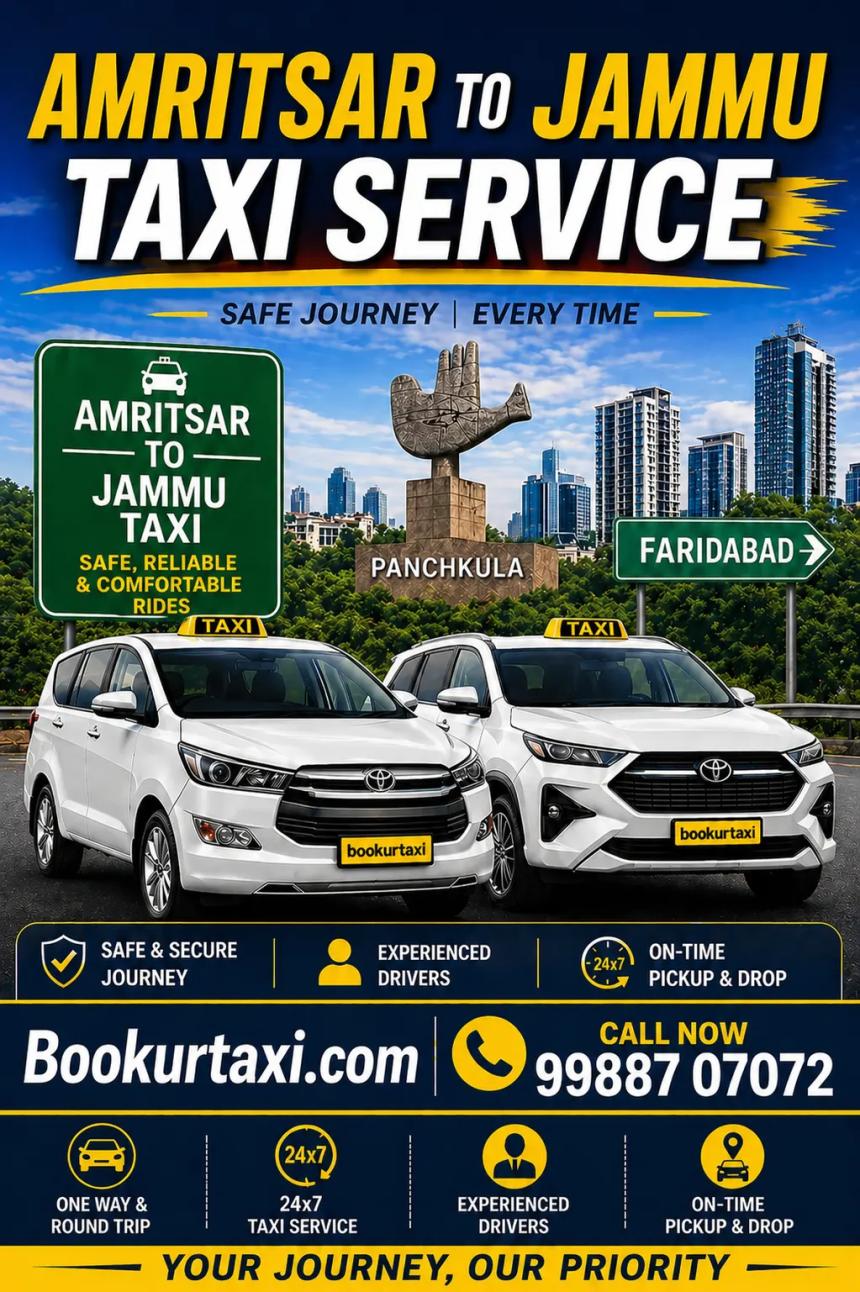 amritsar to jammu taxi