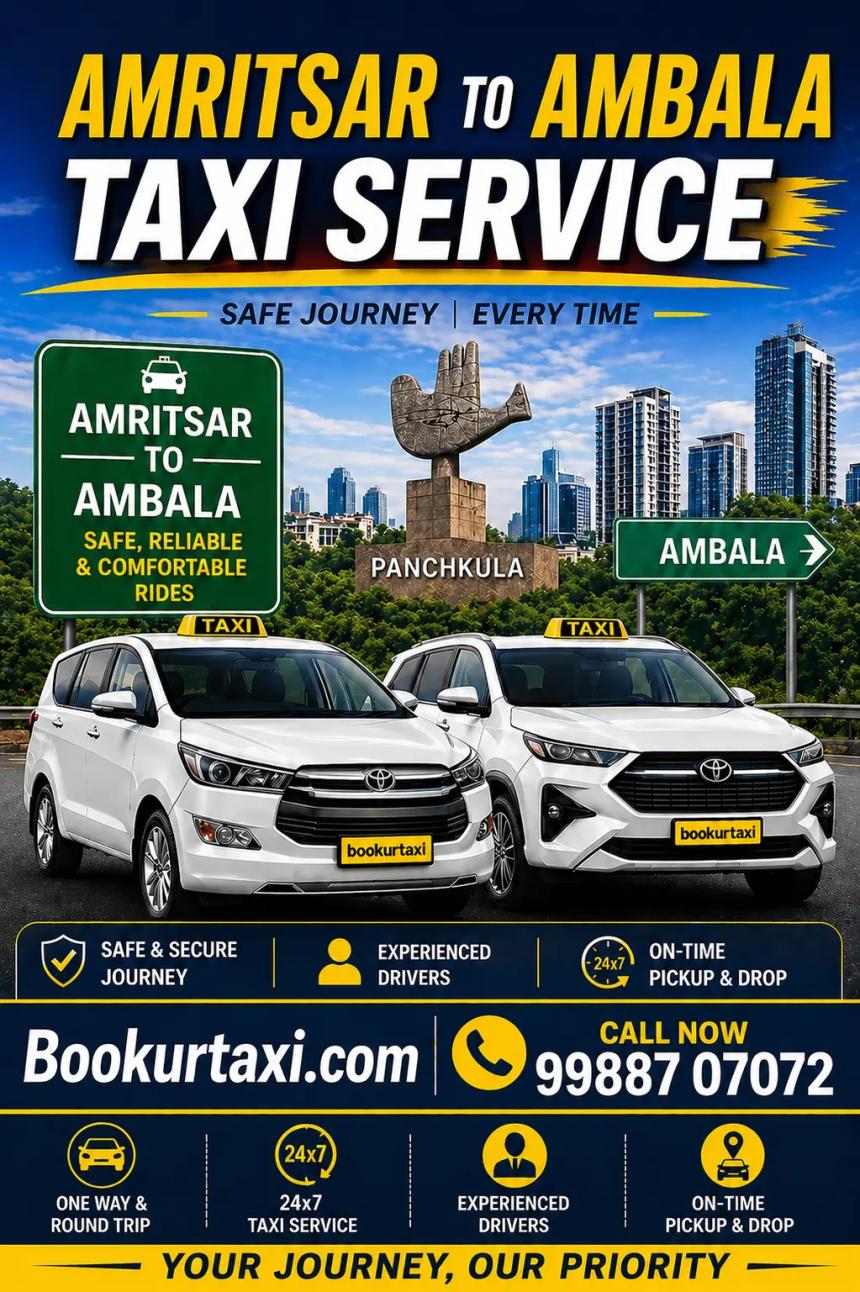 amritsar to ambala taxi