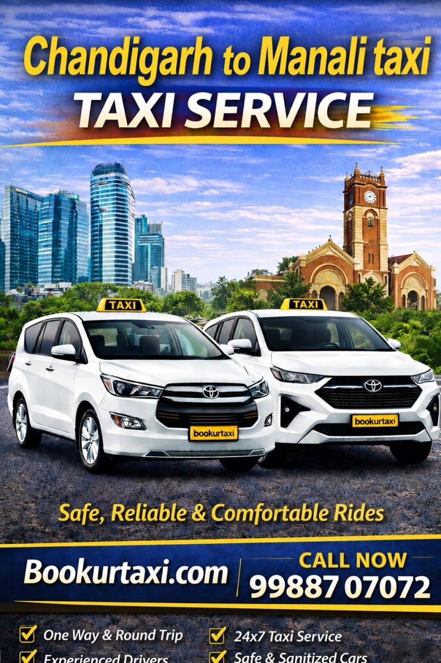Chandigarh to  Manali taxi