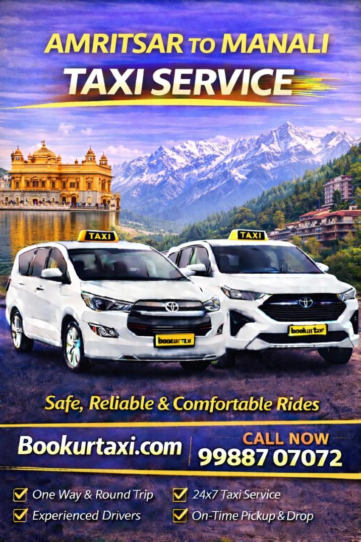 Amritsar To Manali Taxi