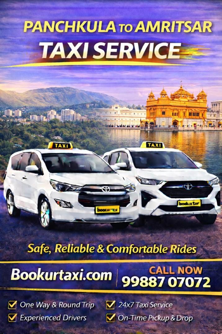 Panchkula to Amritsar Taxi