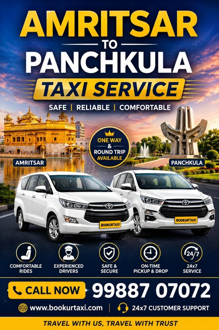 Amritsar to panchkula taxi