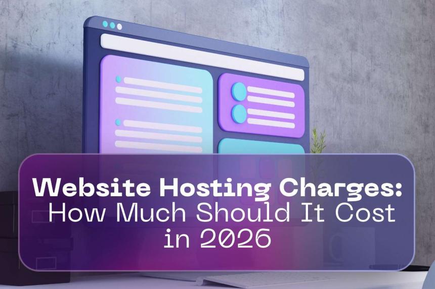 website hosting charges
