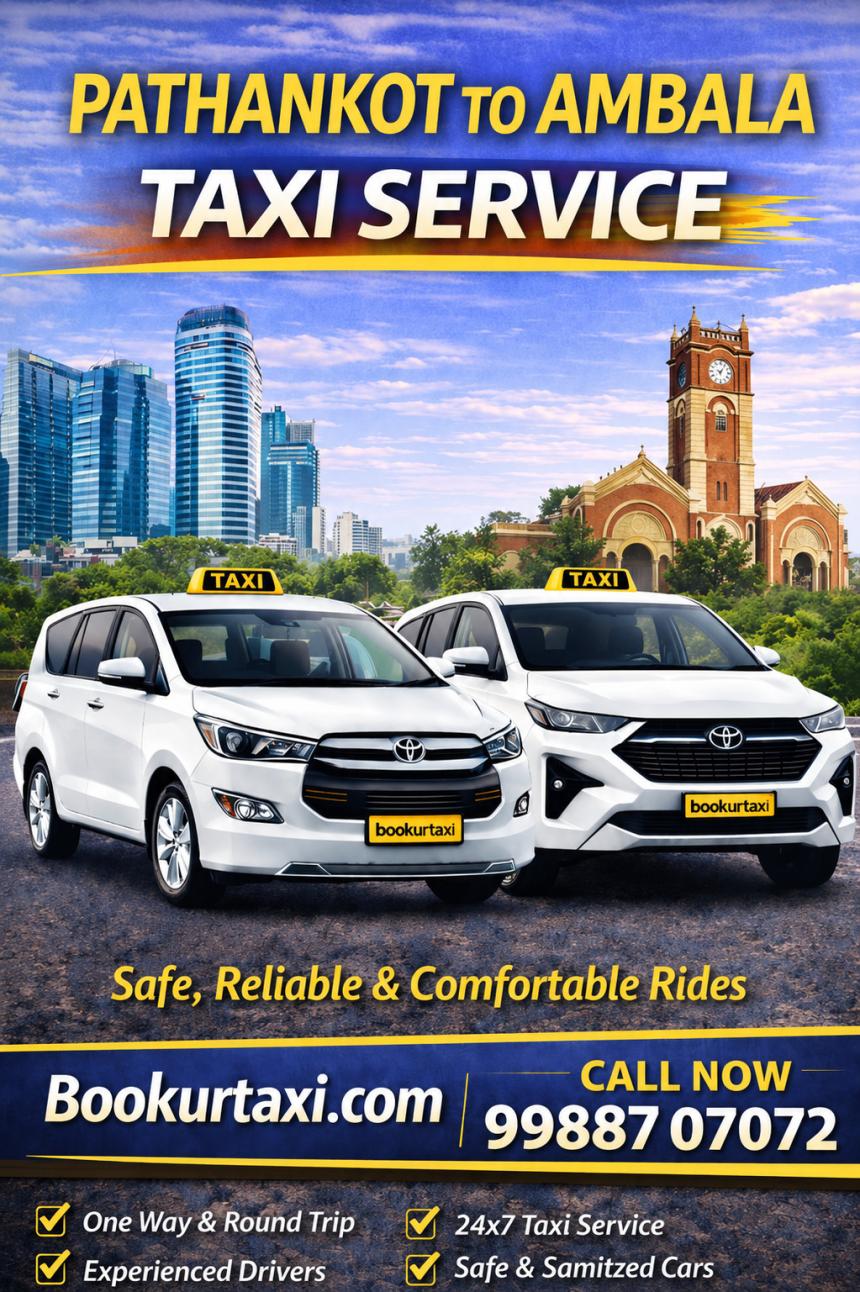 pathankot to ambala taxi