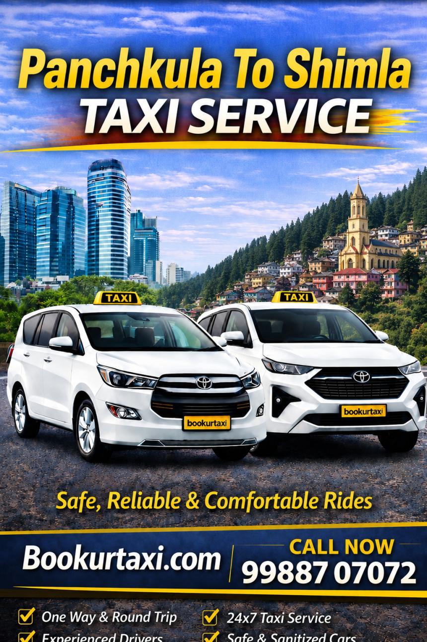 Panchkula to Shimla taxi