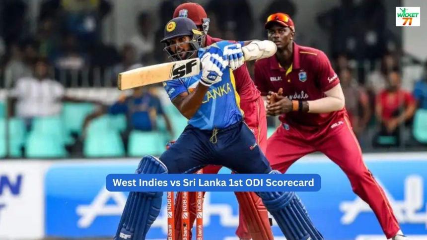West Indies vs Sri Lanka 1st ODI, Sri Lanka West Indies Tour 2026 Scorecard