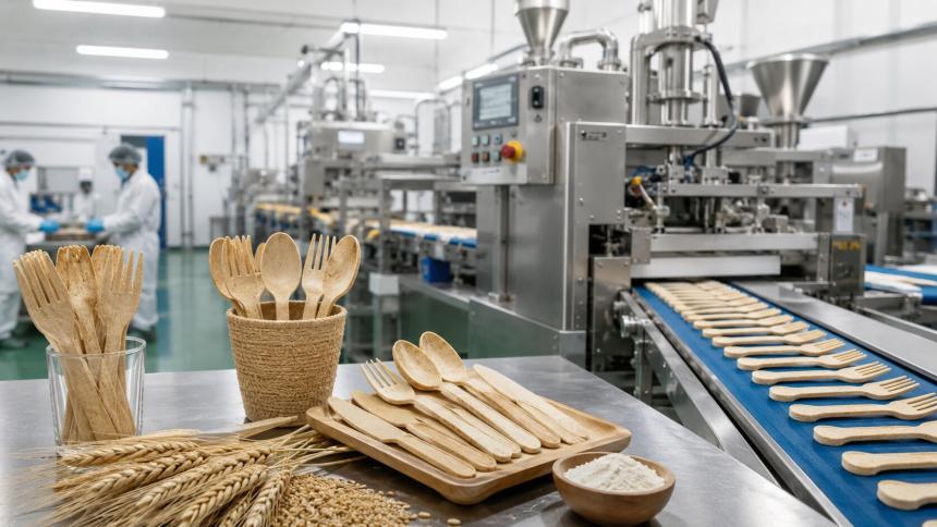 Edible Cutlery Manufacturing Plant Report 2026: Cost Analysis, Process Flow, and Market Outlook