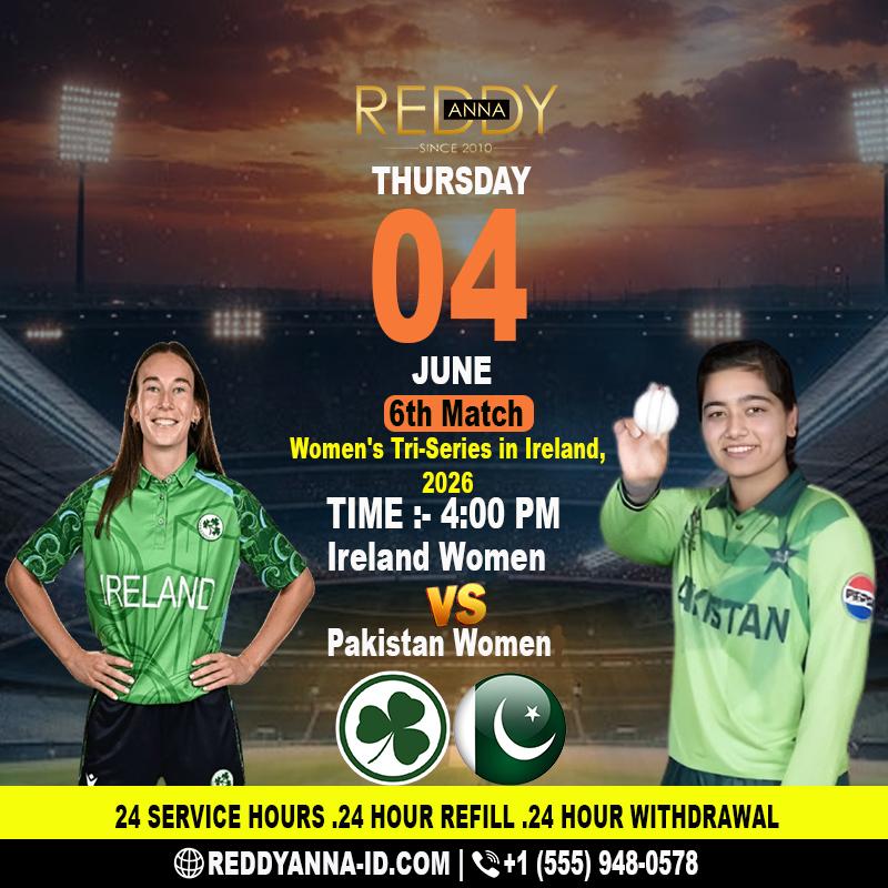 Reddy Anna Book ID follows Ireland vs Pakistan T20 clash update.