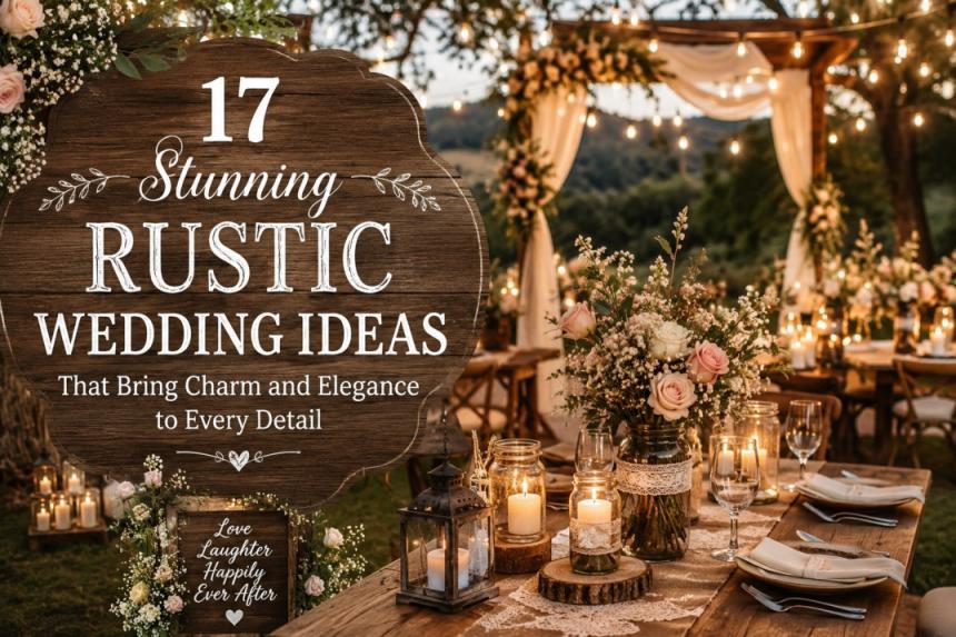 17 Stunning Rustic Wedding Ideas That Bring Charm and Elegance to Every Detail!