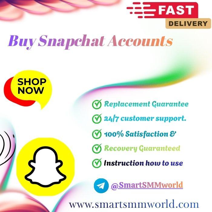Buy Snapchat Accounts-100% Reliable & Safe site  fast order now