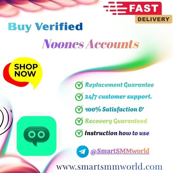 Buy Verifying Noones Accounts-100% Reliable & Safe site  fast order now