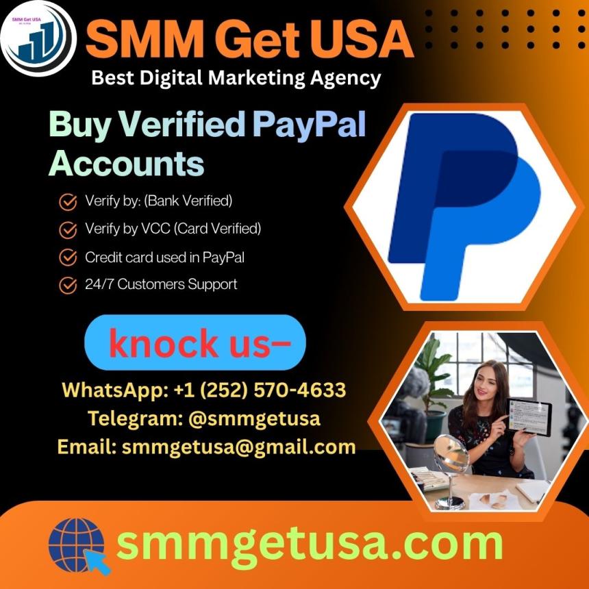 Buy Verified PayPal Accounts for Business Growth Online from smmgetusa.com