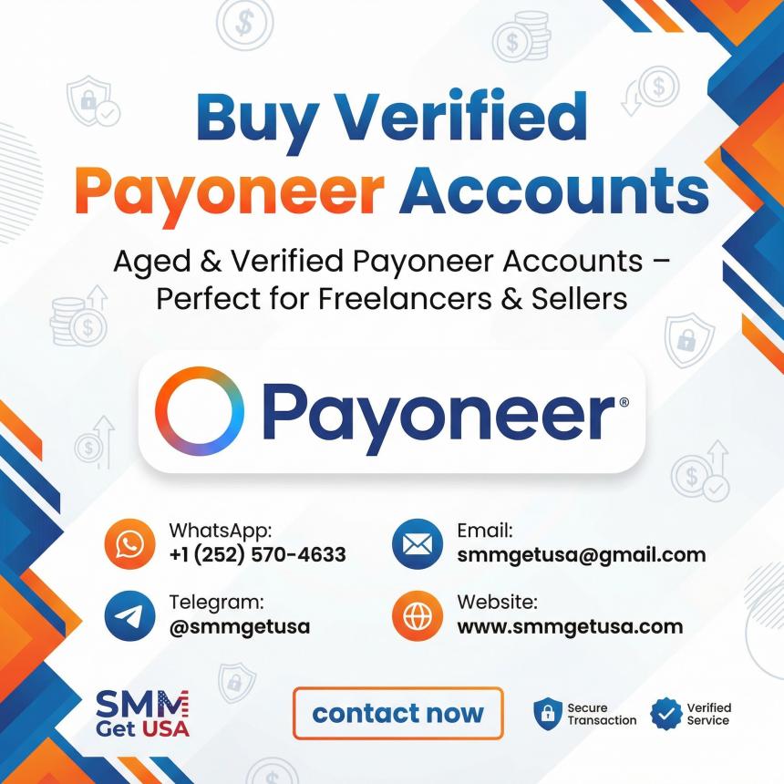 Buy Verified Payoneer Accounts for Freelancers & Online Businesses from smmgetusa.com