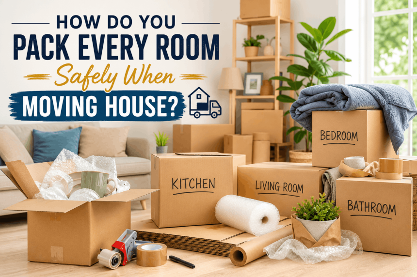 How Do You Pack Every Room Safely When Moving House?