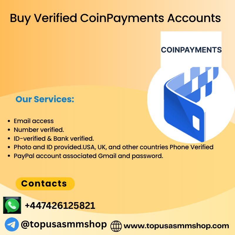 Buy Verified CoinPayments Accounts